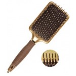OG ID2074/OGBNTPDL Щетка для волос EXPERT CARE RECTANGULAR Nylon Bristle Gold&Brown L