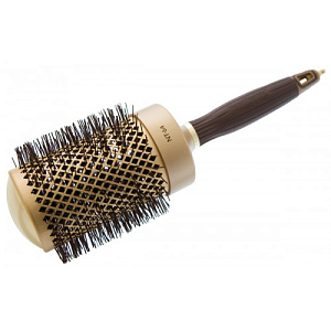 OG Термобрашинг для волос EXPERT BLOWOUT SHINE Wavy Bristles Gold&Brown 65 м ID2052/OGBNT64