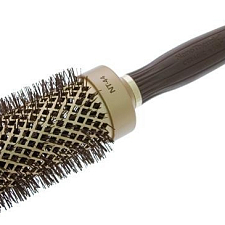 OG Термобрашинг для волос EXPERT BLOWOUT SHINE Wavy Bristles Gold&Brown ID2050/OGBNT44