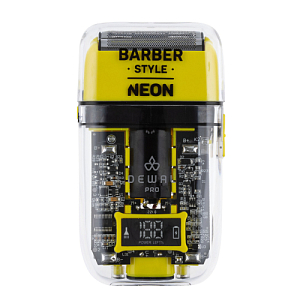 03-082 Yellow Шейвер для проработки контуров/бороды DEWAL PRO BARBER STYLE NEON YELLOW 