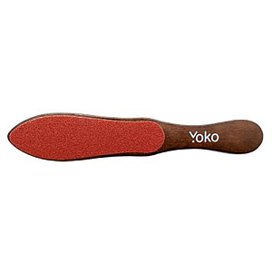 SFP009 YOKO Терка для педикюра деревянная 100/180 грит