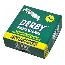 Коробка опасных лезвий DERBY PRO (100 шт. половинок в уп.) 300050/1300050/012-017